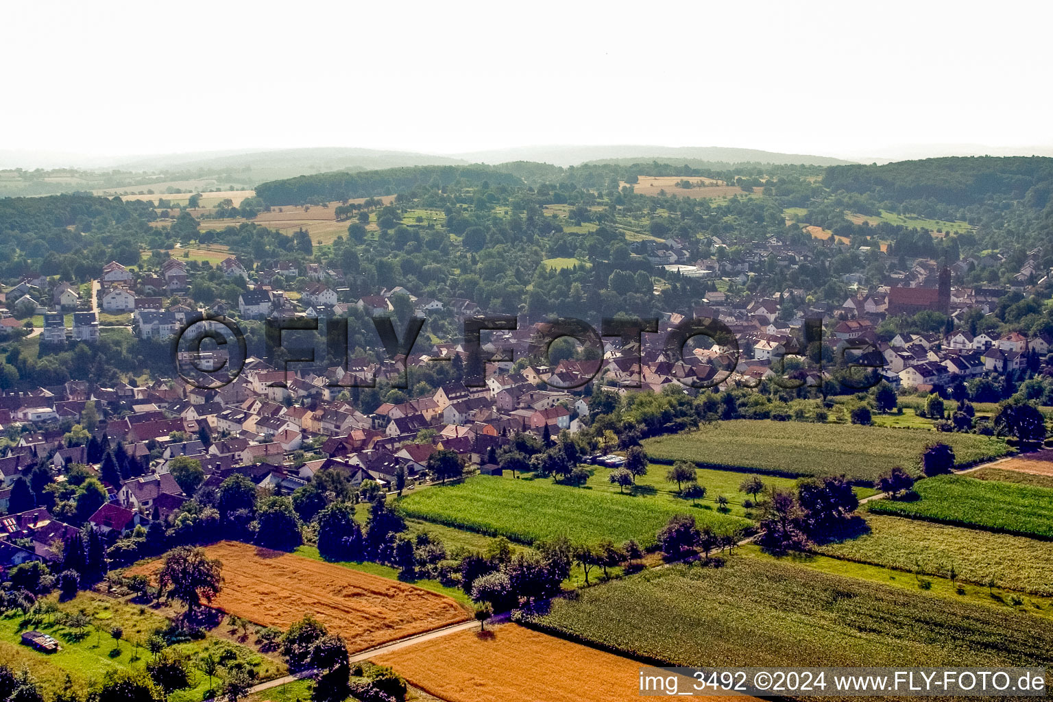 District Wöschbach in Pfinztal in the state Baden-Wuerttemberg, Germany