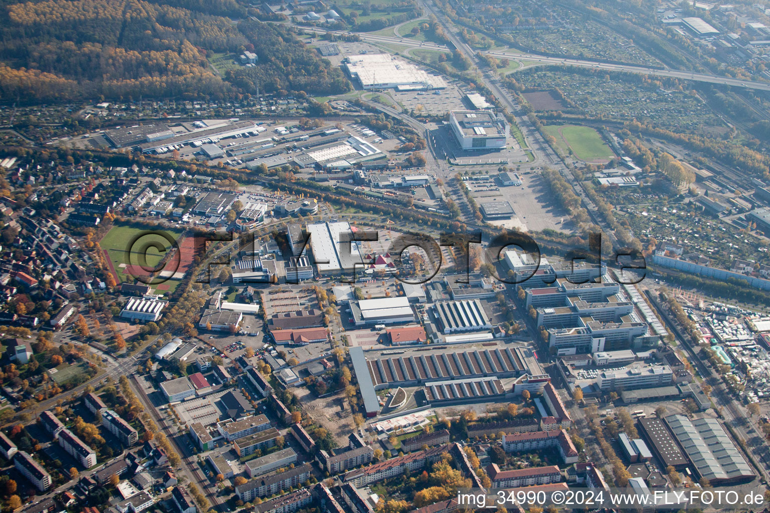 East Ring in the district Oststadt in Karlsruhe in the state Baden-Wuerttemberg, Germany