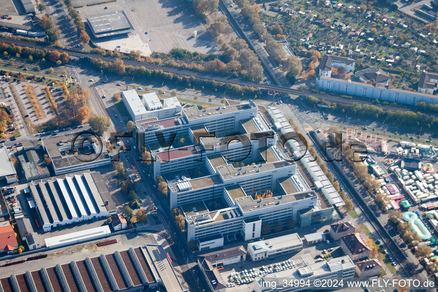 ENBW headquarters in the district Oststadt in Karlsruhe in the state Baden-Wuerttemberg, Germany