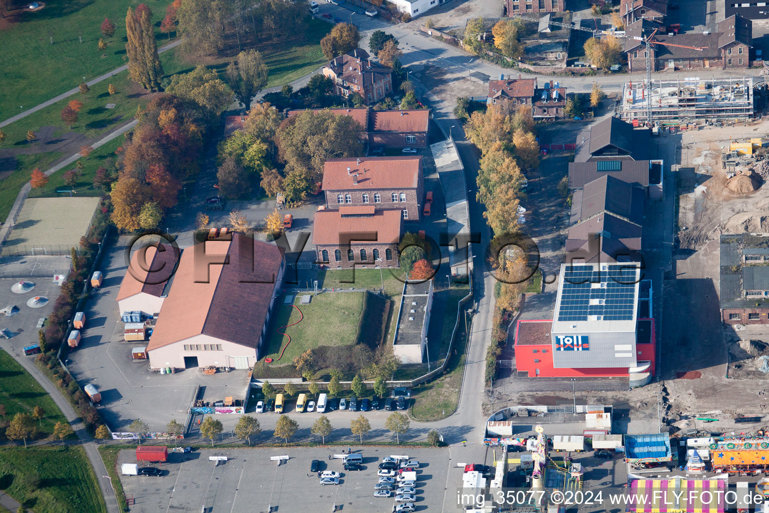 Madhouse at the old slaughterhouse in the district Oststadt in Karlsruhe in the state Baden-Wuerttemberg, Germany