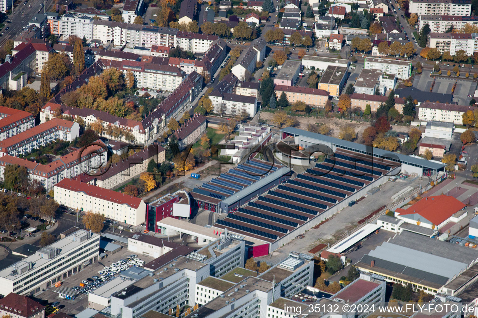 Transport services in the district Oststadt in Karlsruhe in the state Baden-Wuerttemberg, Germany