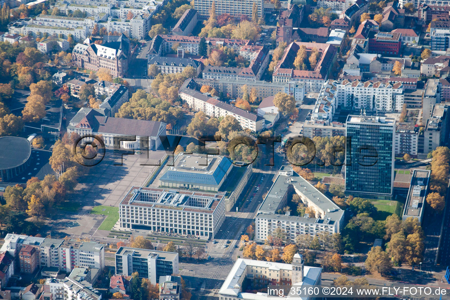 Congress Center in the district Südweststadt in Karlsruhe in the state Baden-Wuerttemberg, Germany