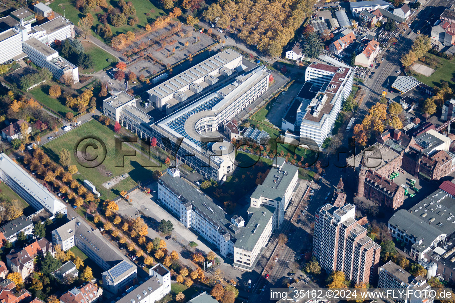 Fraunhofer Institute in the district Oststadt in Karlsruhe in the state Baden-Wuerttemberg, Germany