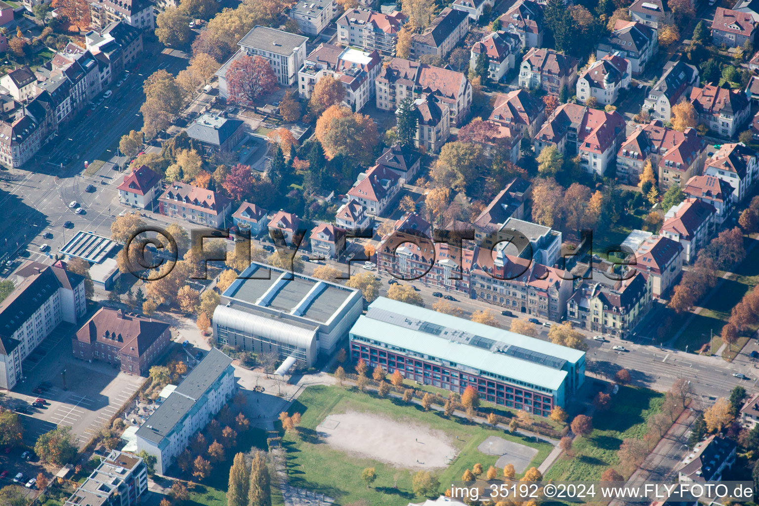 Blücherstraße Dragoon Hall in the district Weststadt in Karlsruhe in the state Baden-Wuerttemberg, Germany