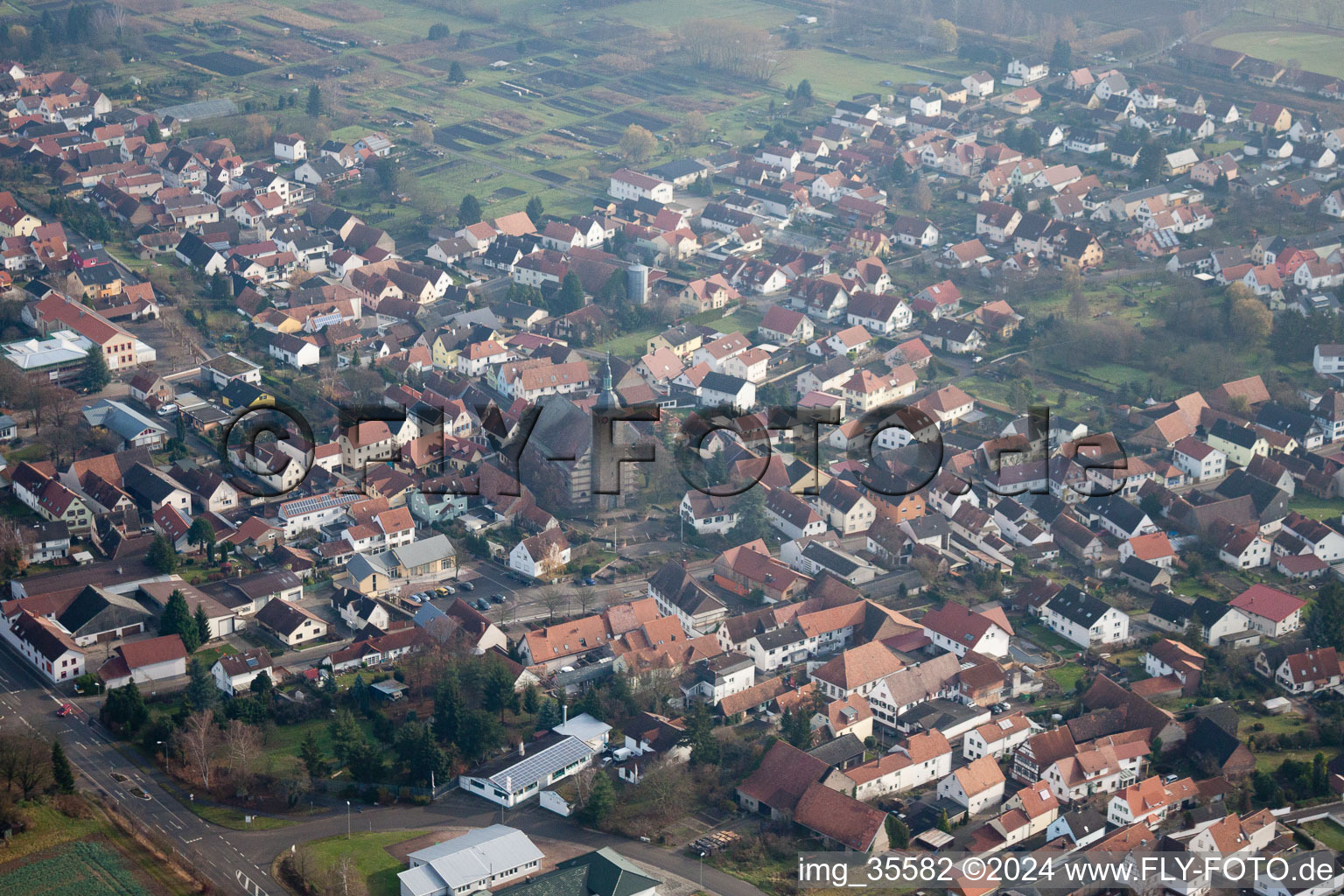 Steinfeld in the state Rhineland-Palatinate, Germany out of the air