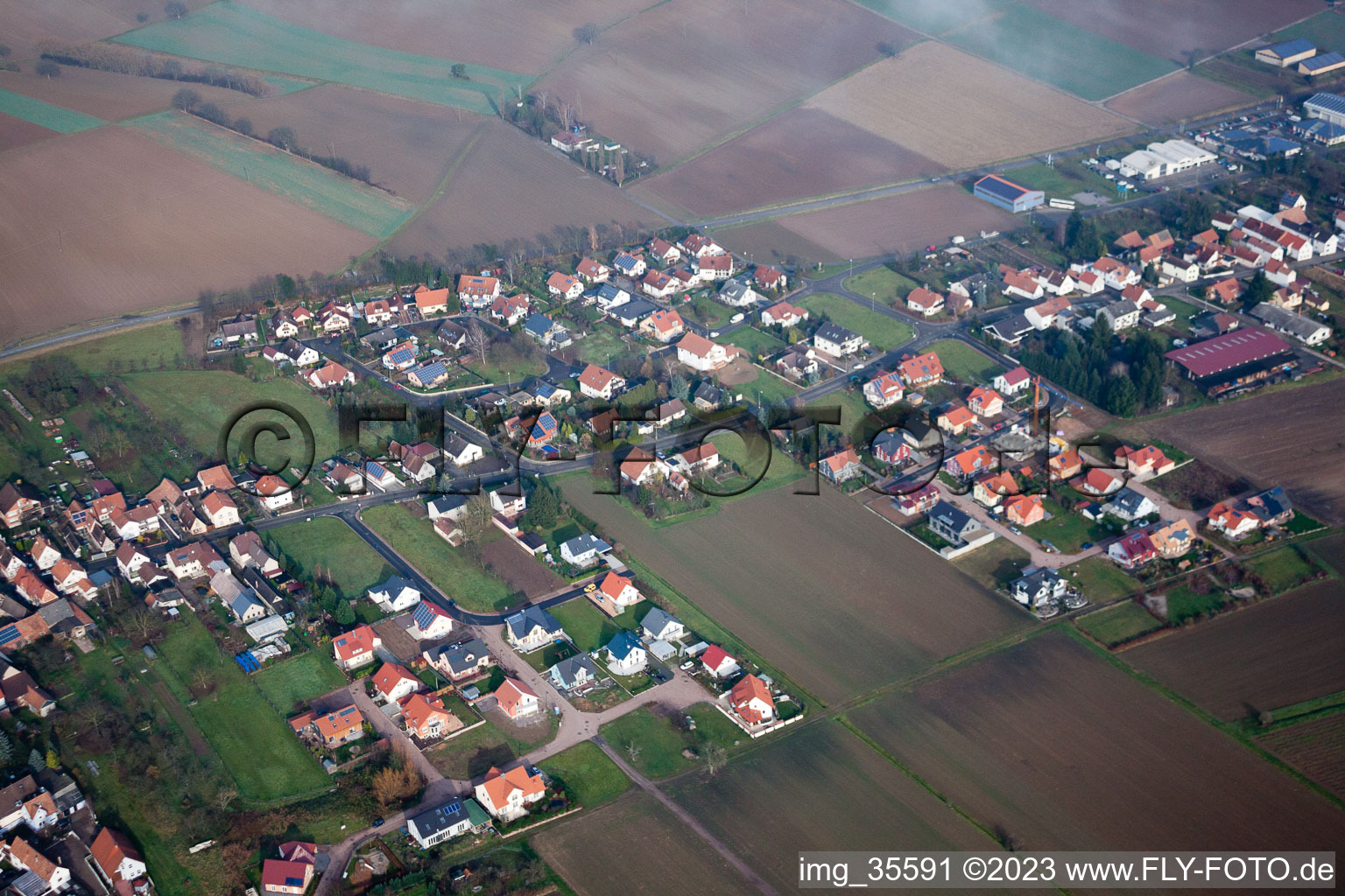 Kapsweyer in the state Rhineland-Palatinate, Germany out of the air