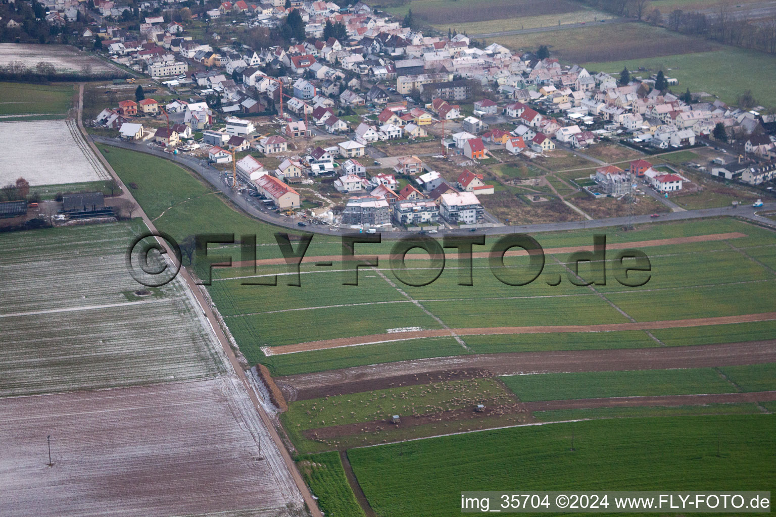 Höhenweg new development area in Kandel in the state Rhineland-Palatinate, Germany