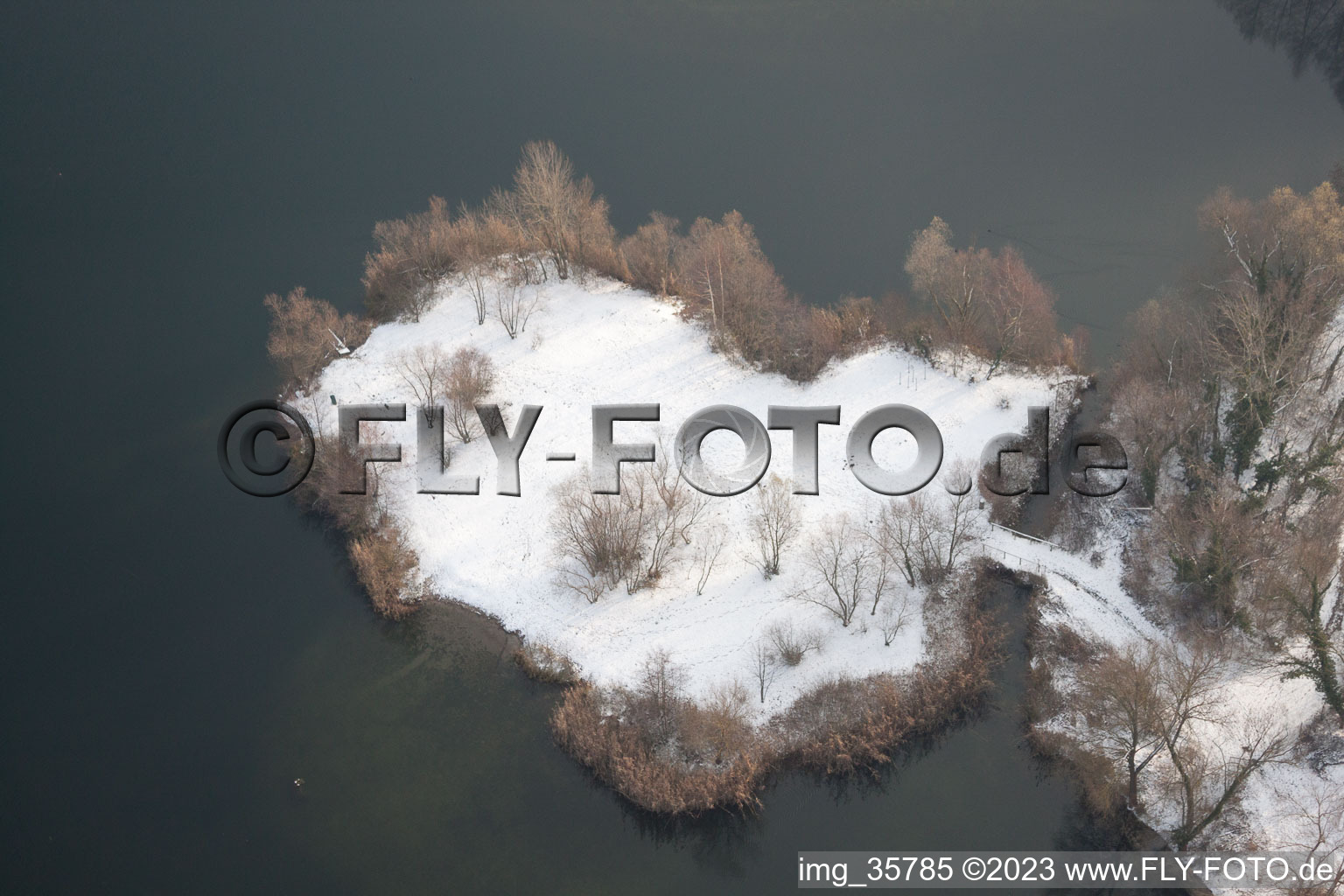 Jockgrim in the state Rhineland-Palatinate, Germany from a drone