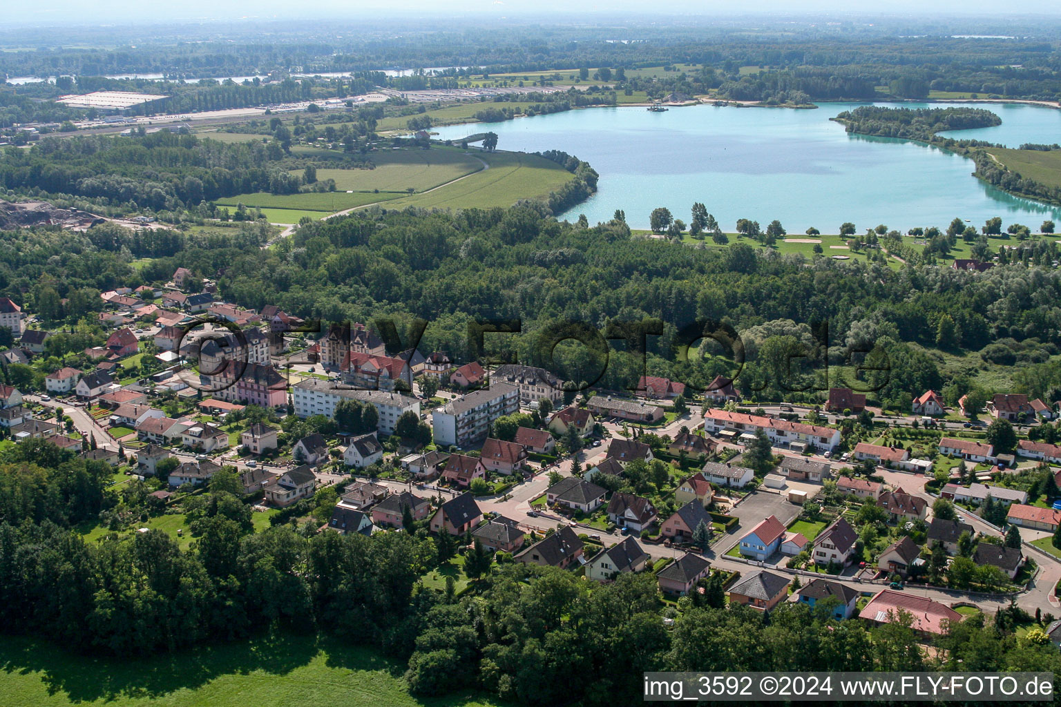 Lauterbourg in the state Bas-Rhin, France out of the air