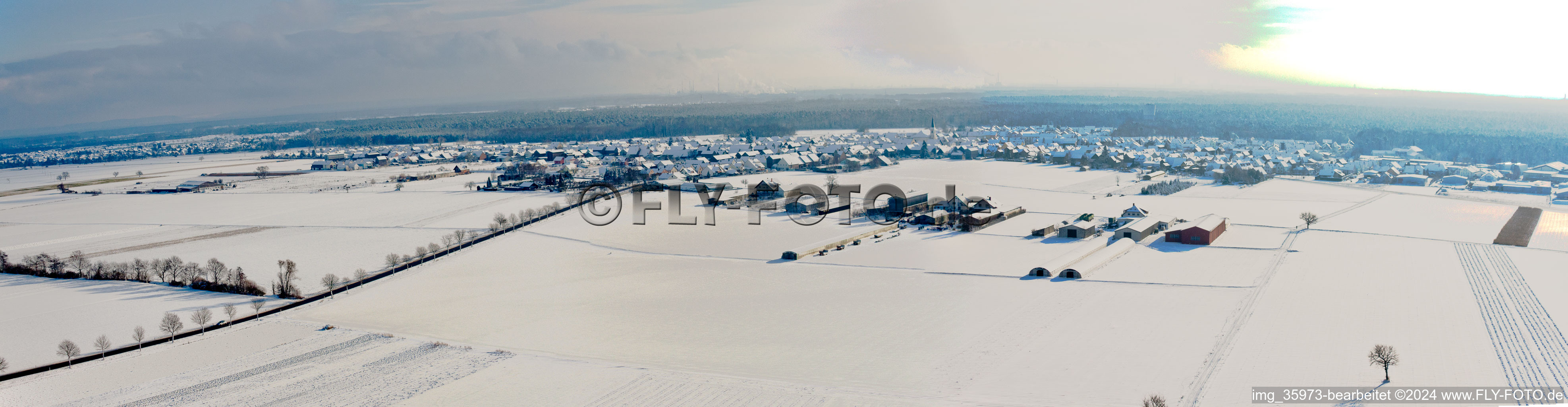 Aerial view of Panorama in Hatzenbühl in the state Rhineland-Palatinate, Germany