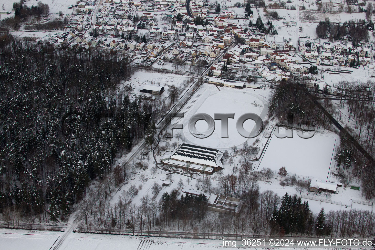 District Schaidt in Wörth am Rhein in the state Rhineland-Palatinate, Germany out of the air