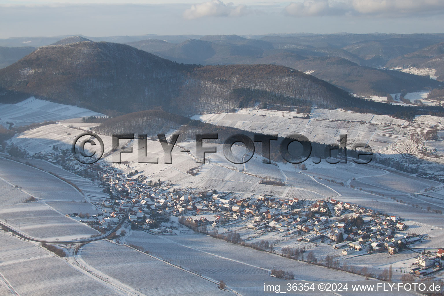 Ranschbach in the state Rhineland-Palatinate, Germany out of the air