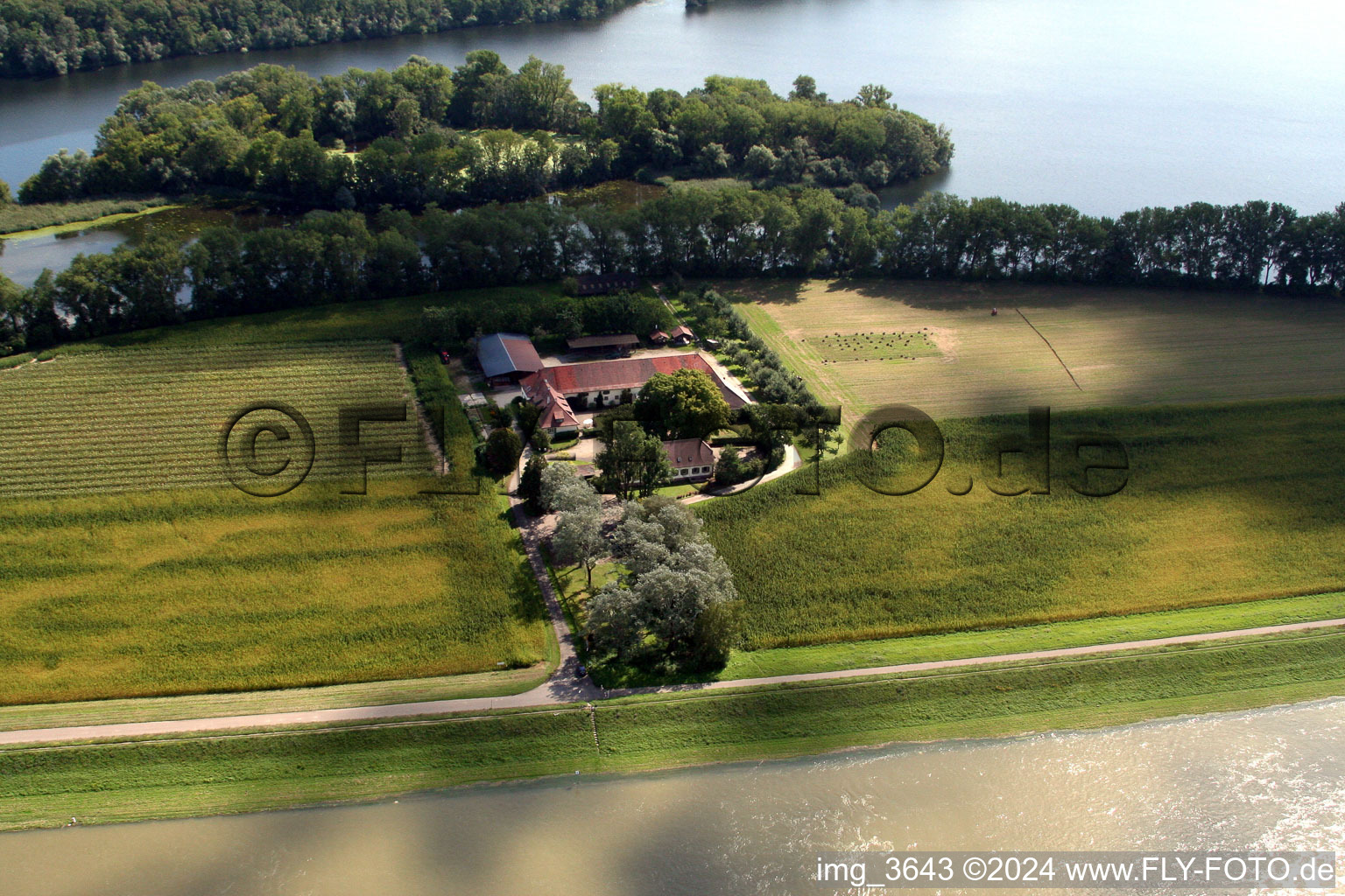 Maxau Estate in the district Knielingen in Karlsruhe in the state Baden-Wuerttemberg, Germany