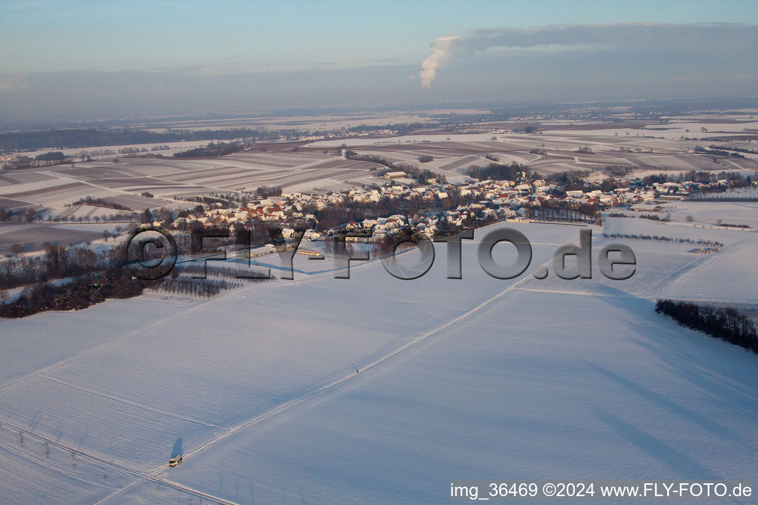 Dierbach in the state Rhineland-Palatinate, Germany out of the air