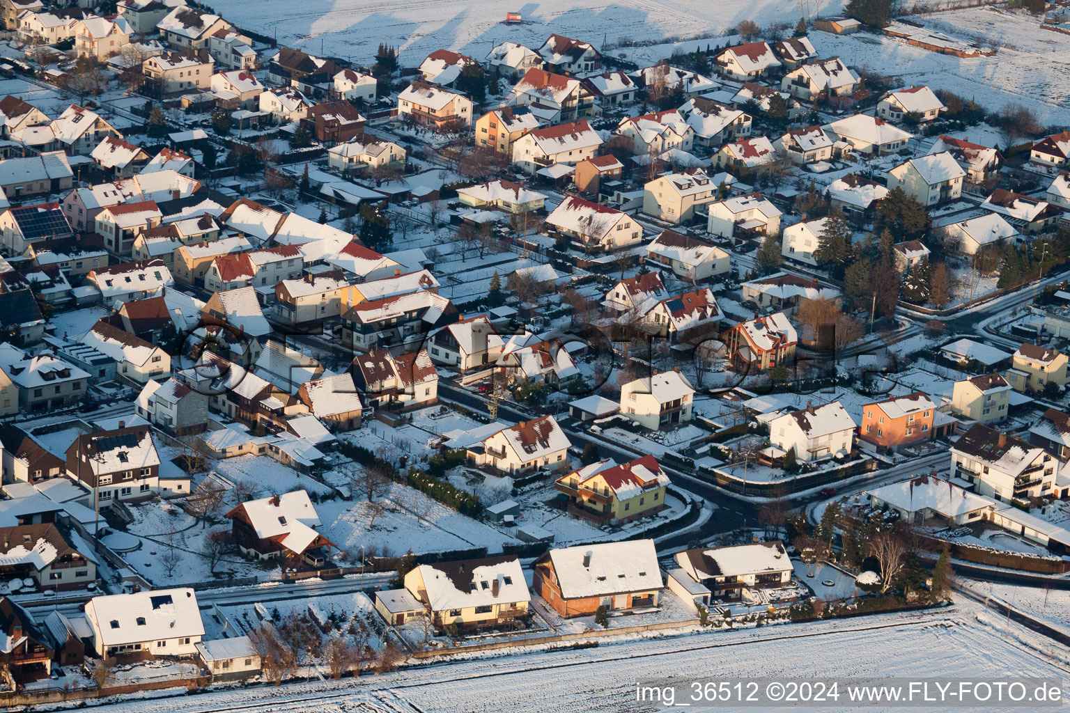 Minfeld in the state Rhineland-Palatinate, Germany out of the air