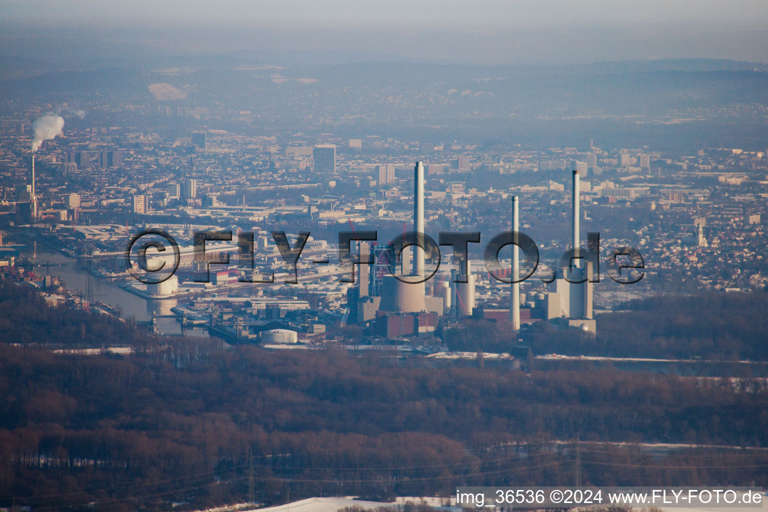 ENBW power plant at Rheinhafen in the district Rheinhafen in Karlsruhe in the state Baden-Wuerttemberg, Germany