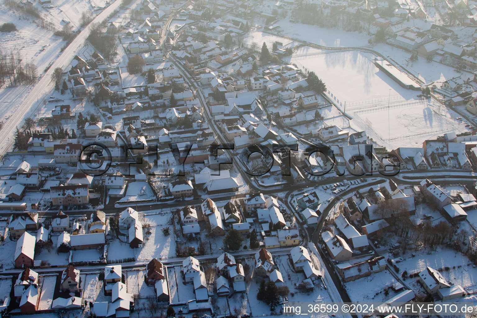 Aerial photograpy of Mothern in the state Bas-Rhin, France