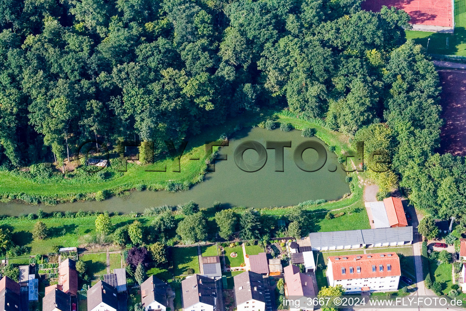 Polizeiweier Fishing Club in Kandel in the state Rhineland-Palatinate, Germany