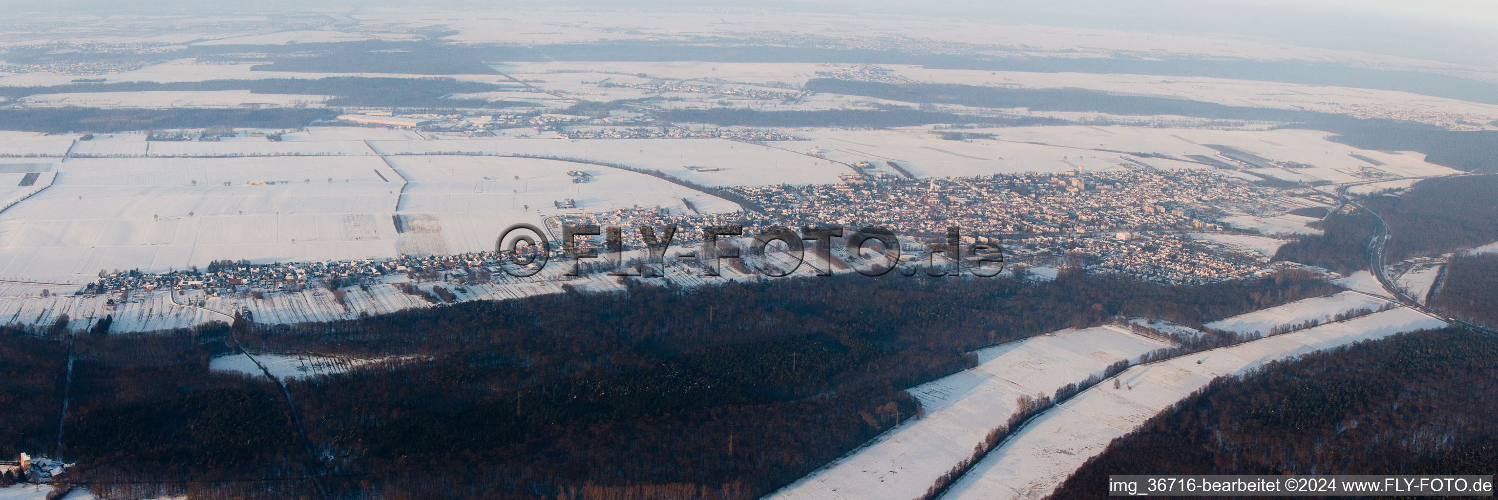 Kandel in the state Rhineland-Palatinate, Germany out of the air