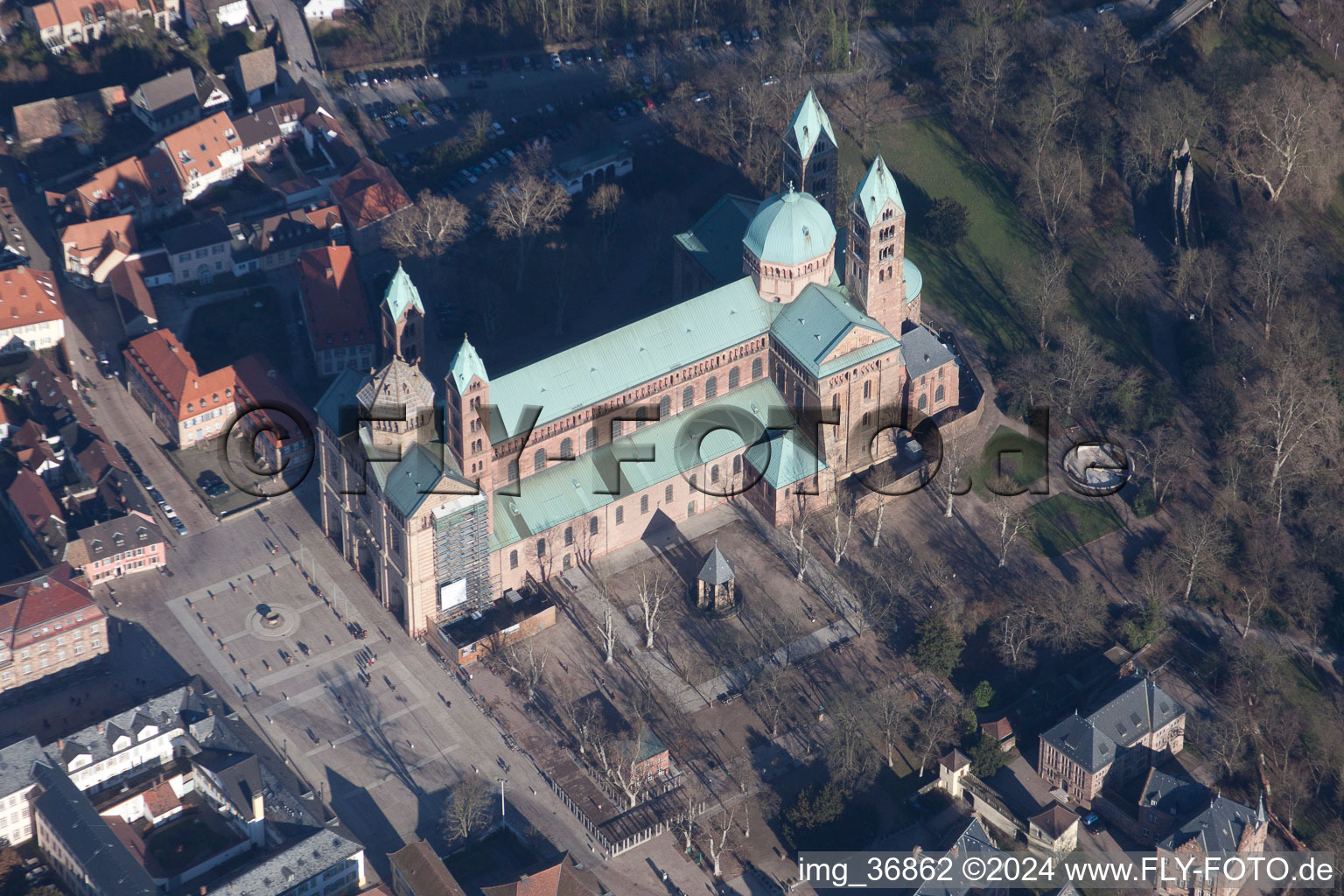 Speyer in the state Rhineland-Palatinate, Germany out of the air