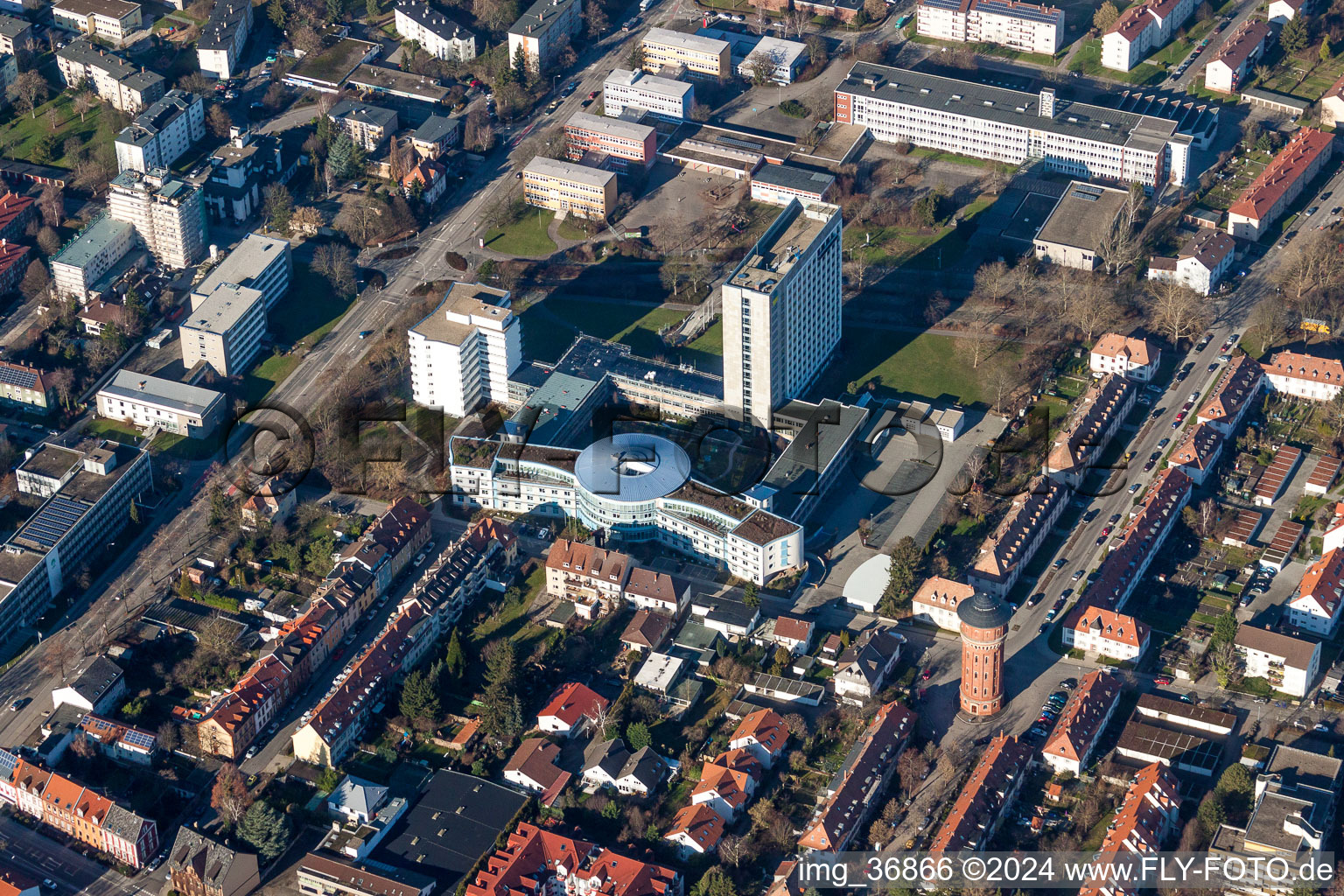 Administrative building of the State Authority Deutsche Rentenversicherung Rheinland-Pfalz in Speyer in the state Rhineland-Palatinate, Germany