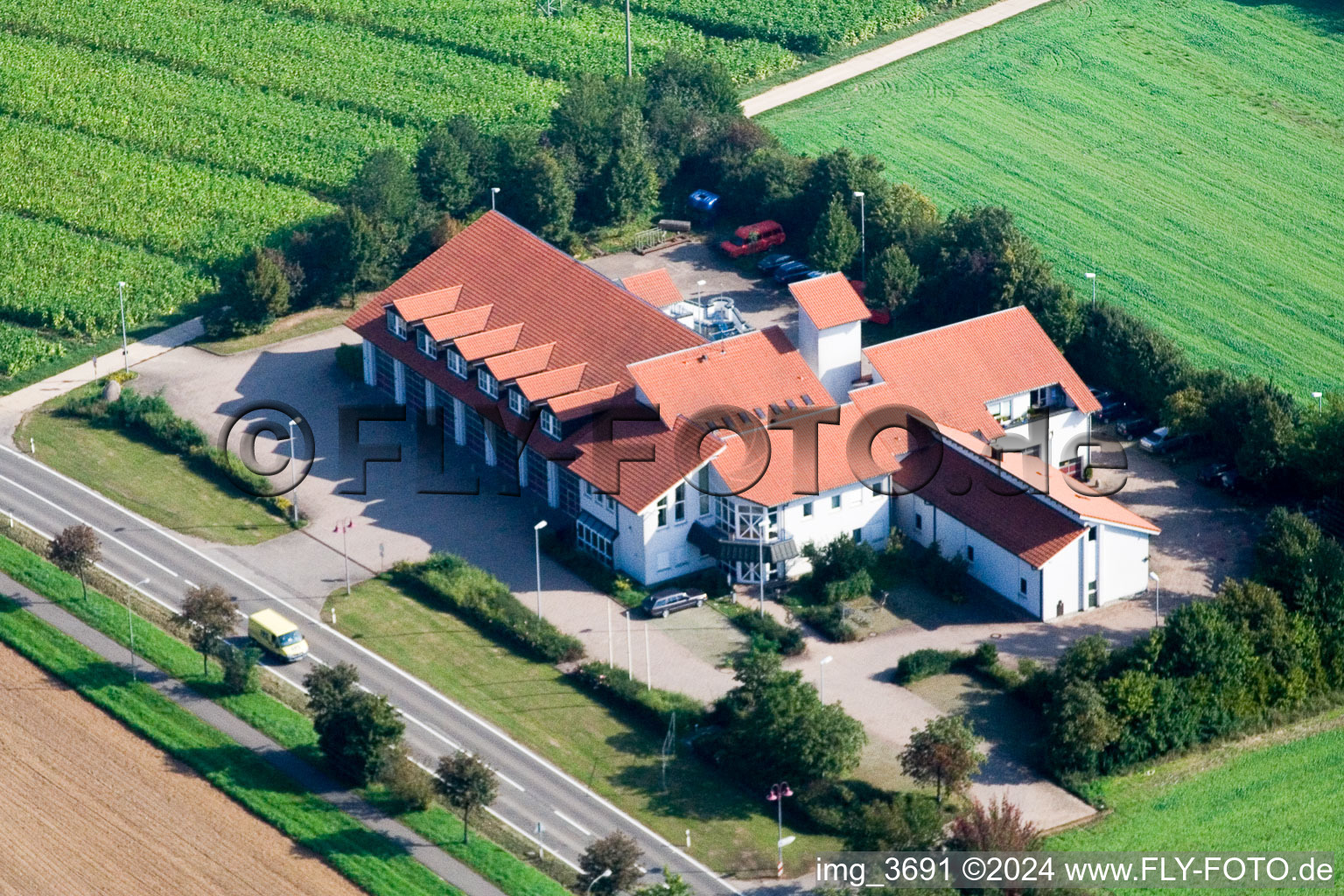 Fire station in Kandel in the state Rhineland-Palatinate, Germany