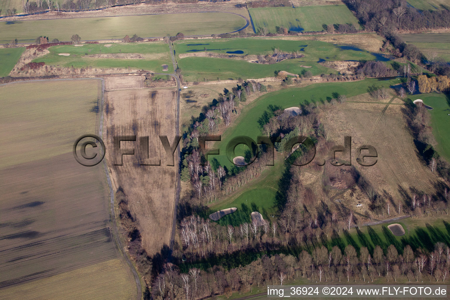 Aerial photograpy of Golf Club Pfalz Neustadt ad Weinstraße eV in the district Geinsheim in Neustadt an der Weinstraße in the state Rhineland-Palatinate, Germany