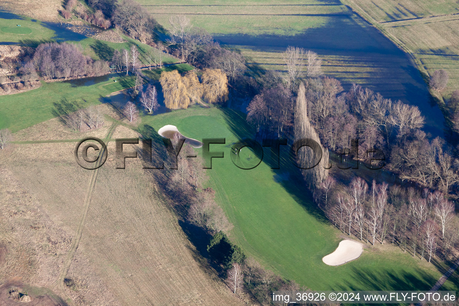 Golf Club Pfalz Neustadt ad Weinstraße eV in the district Geinsheim in Neustadt an der Weinstraße in the state Rhineland-Palatinate, Germany from above