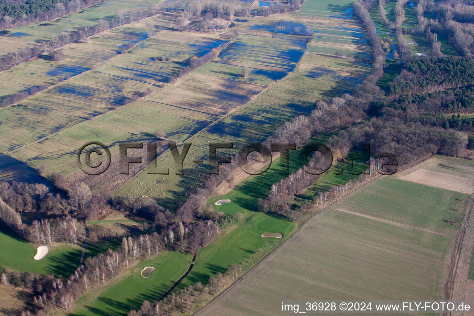 Golf Club Pfalz Neustadt ad Weinstraße eV in the district Geinsheim in Neustadt an der Weinstraße in the state Rhineland-Palatinate, Germany seen from above