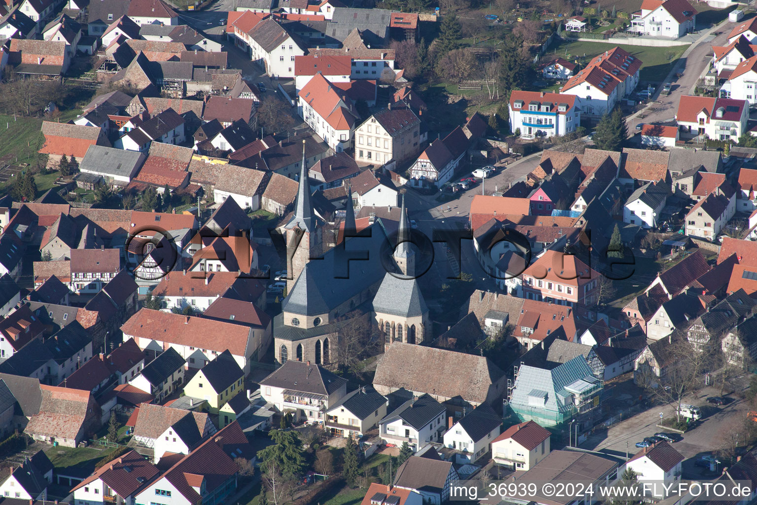 Parish church s. Martini ep in Gommersheim in the state Rhineland-Palatinate, Germany