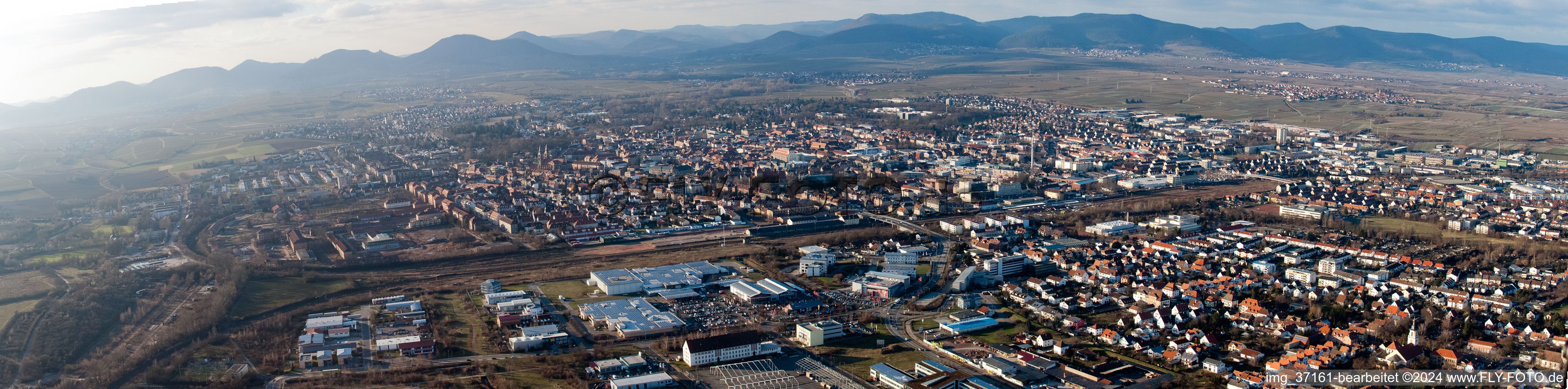 Panorama in the district Queichheim in Landau in der Pfalz in the state Rhineland-Palatinate, Germany