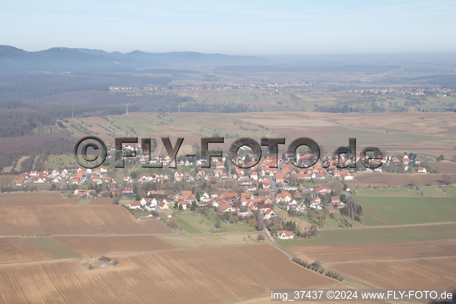 Kutzenhausen in the state Bas-Rhin, France