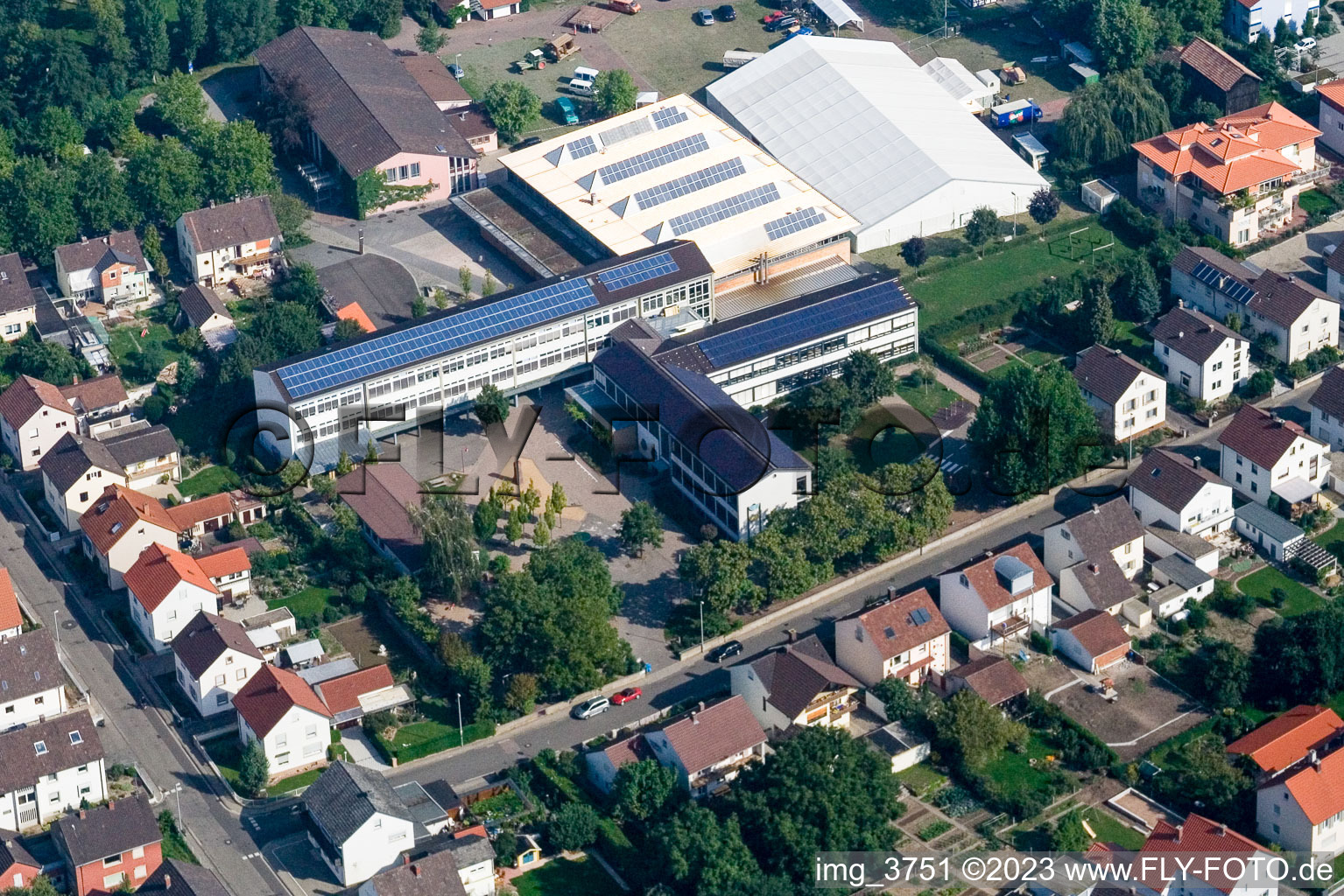 School in the district Herxheim in Herxheim bei Landau in the state Rhineland-Palatinate, Germany