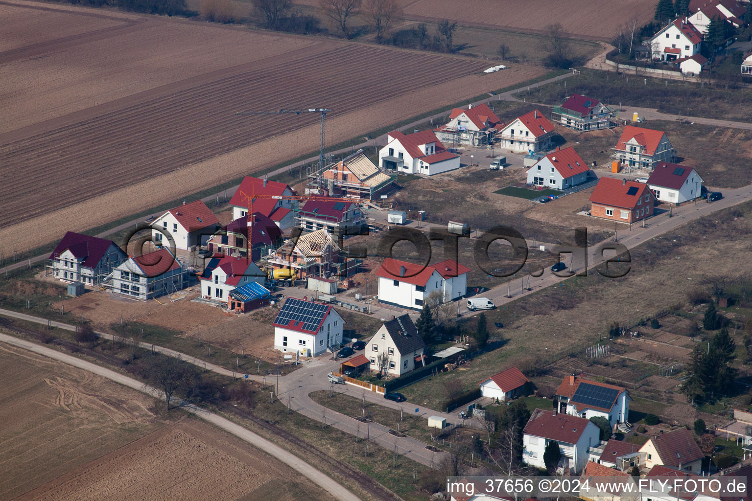 New development area in the district Mörlheim in Landau in der Pfalz in the state Rhineland-Palatinate, Germany