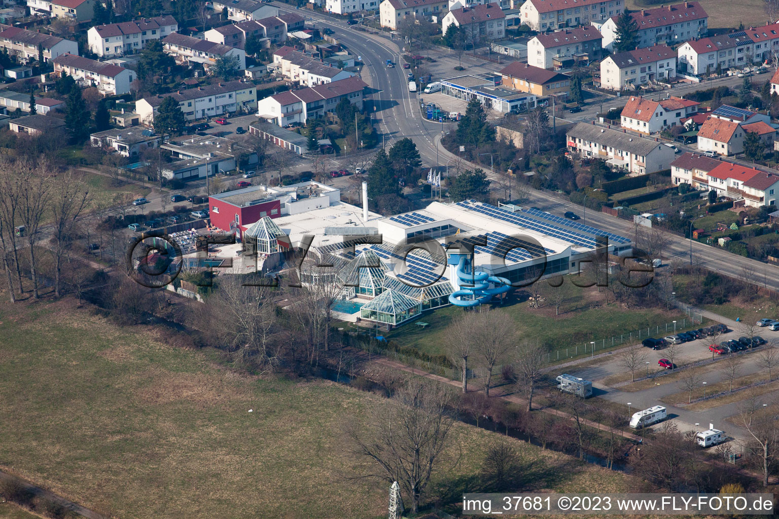 La-Ola water park in the district Queichheim in Landau in der Pfalz in the state Rhineland-Palatinate, Germany