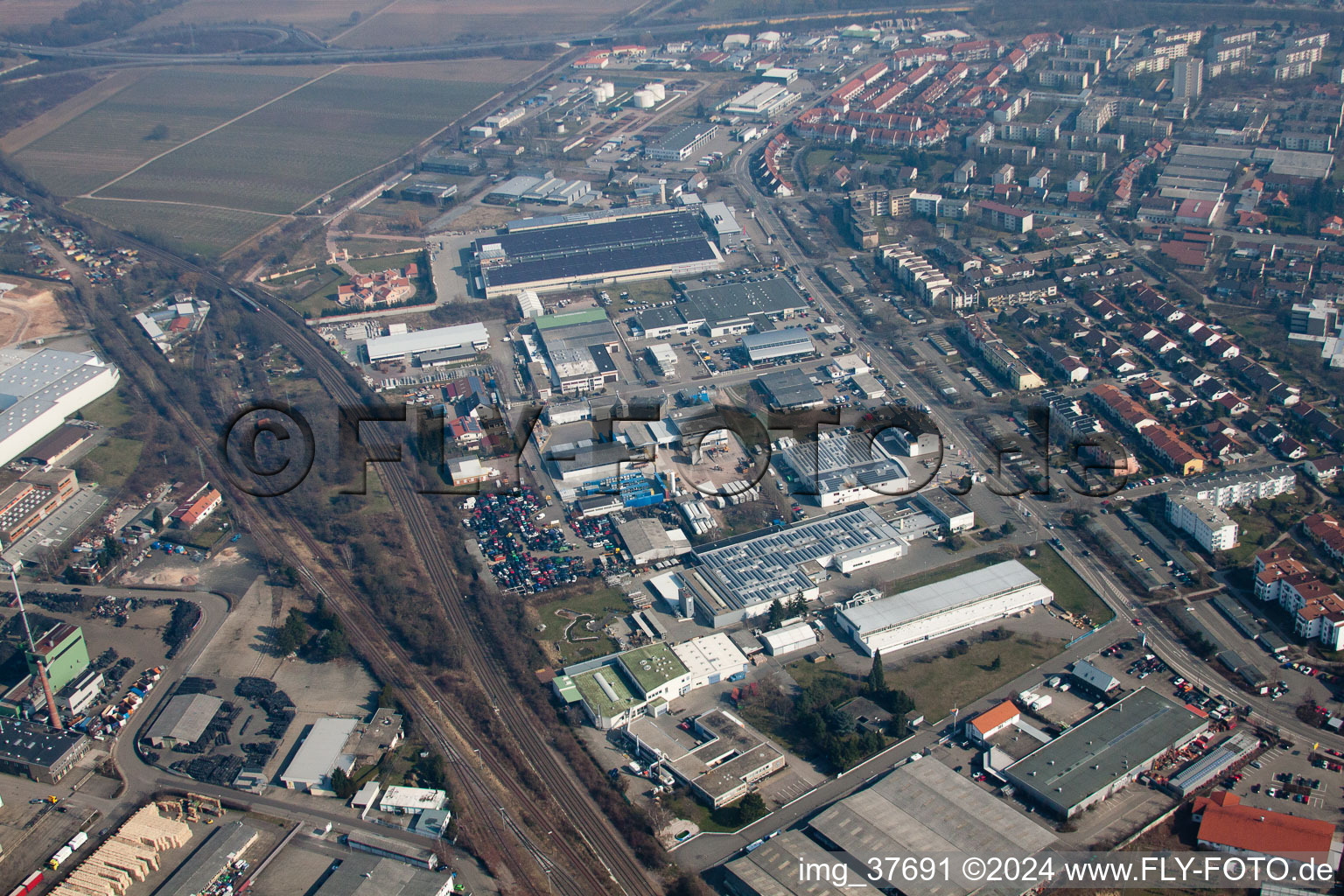 Horstring Industrial Area in Landau in der Pfalz in the state Rhineland-Palatinate, Germany