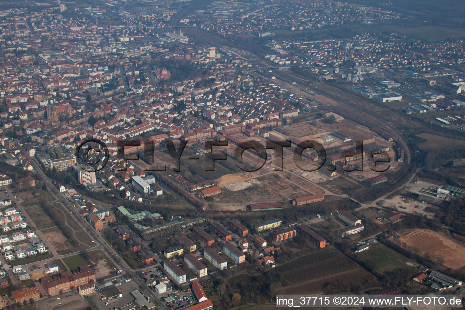 Conversion area Cornichonstr in Landau in der Pfalz in the state Rhineland-Palatinate, Germany