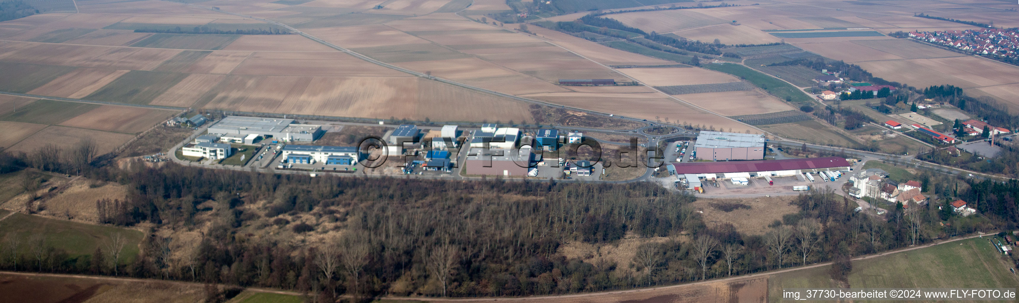 Panorama Business Park West in the district Herxheim in Herxheim bei Landau/Pfalz in the state Rhineland-Palatinate, Germany