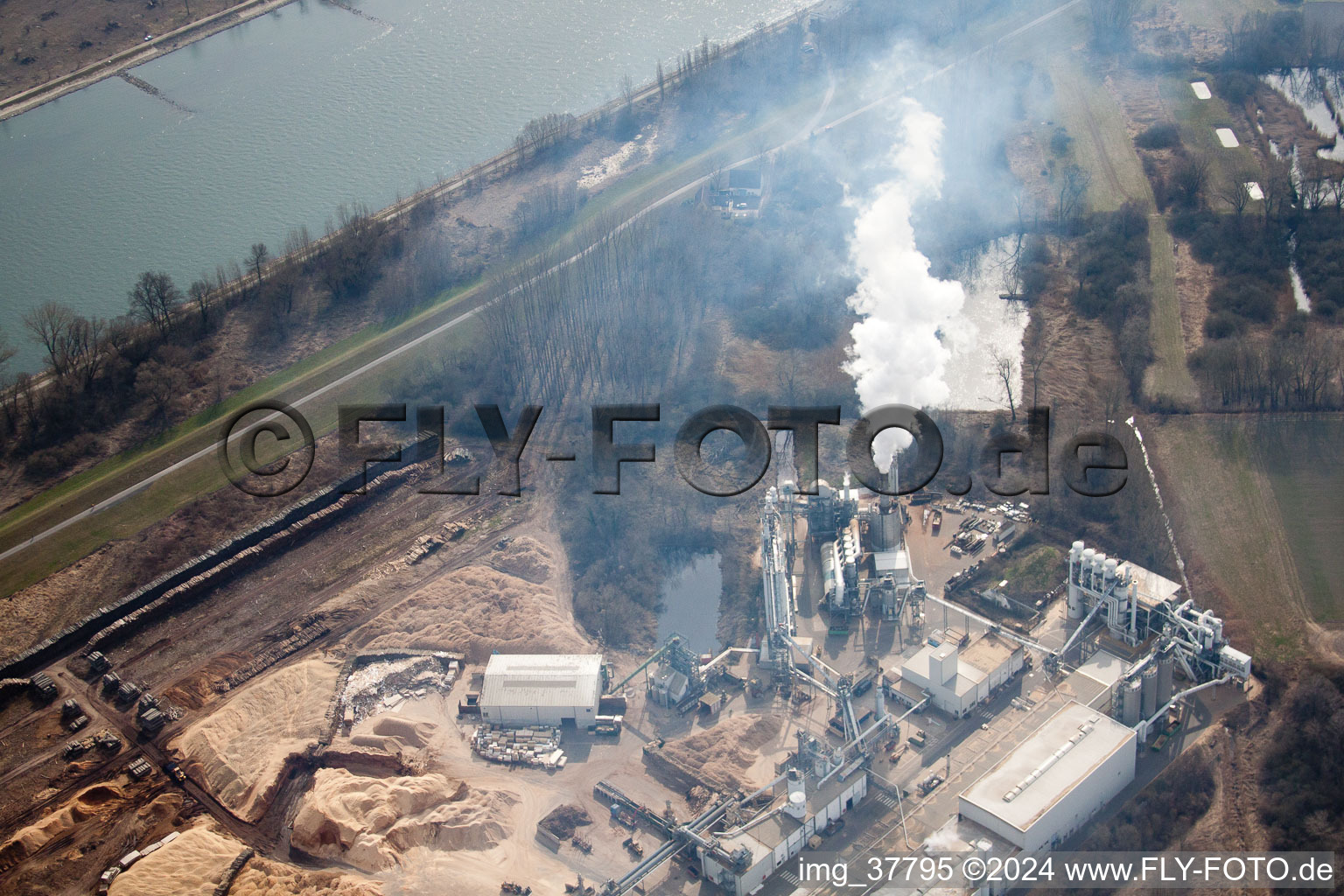 Aerial photograpy of Nolte in Germersheim in the state Rhineland-Palatinate, Germany