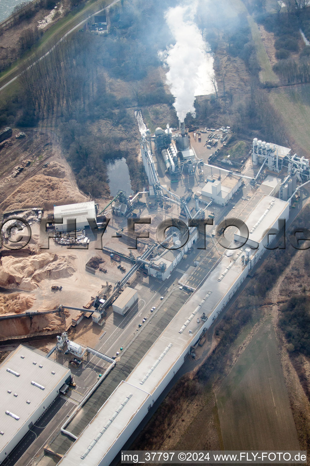 Nolte in Germersheim in the state Rhineland-Palatinate, Germany from above