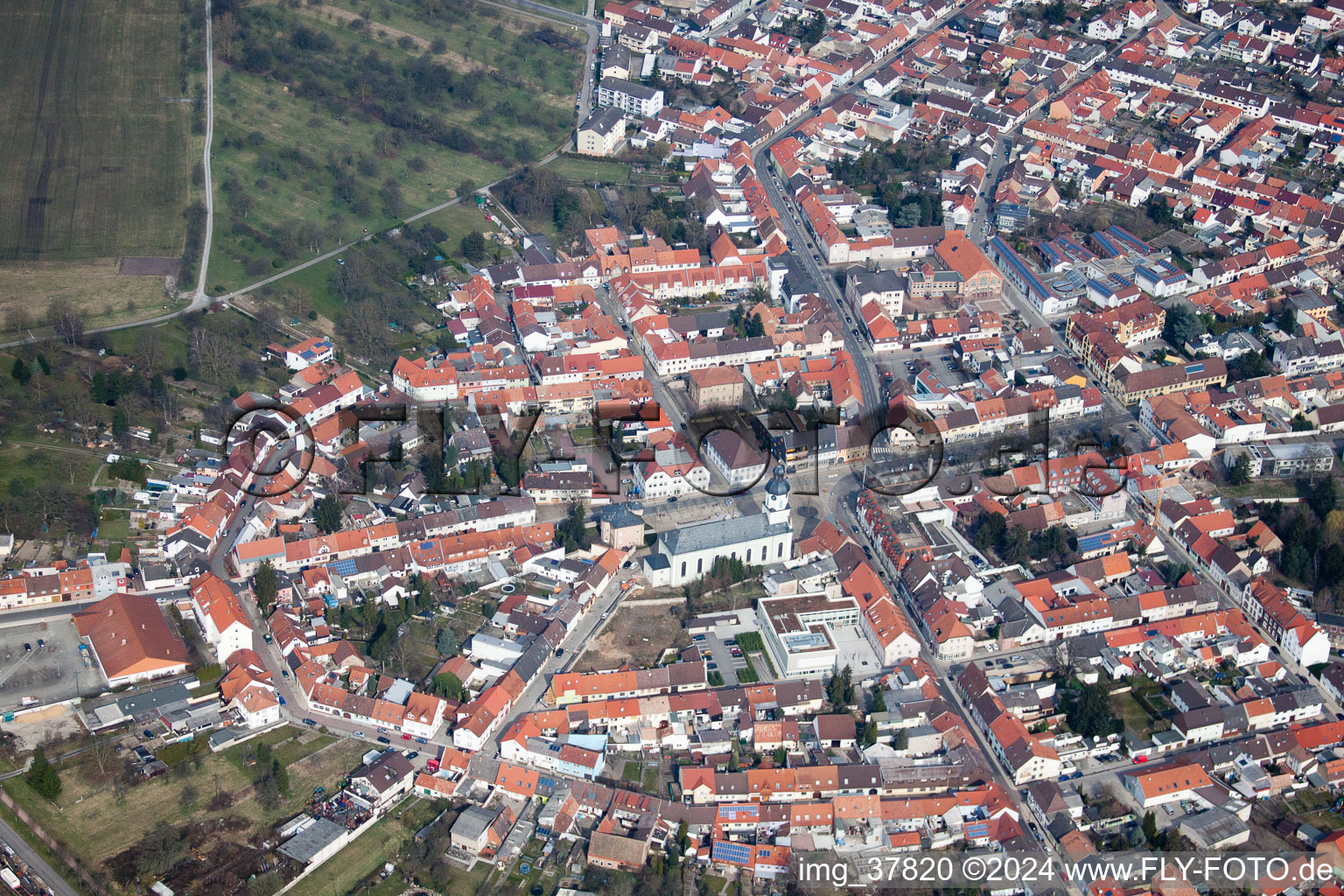 Thüngenstr in Philippsburg in the state Baden-Wuerttemberg, Germany