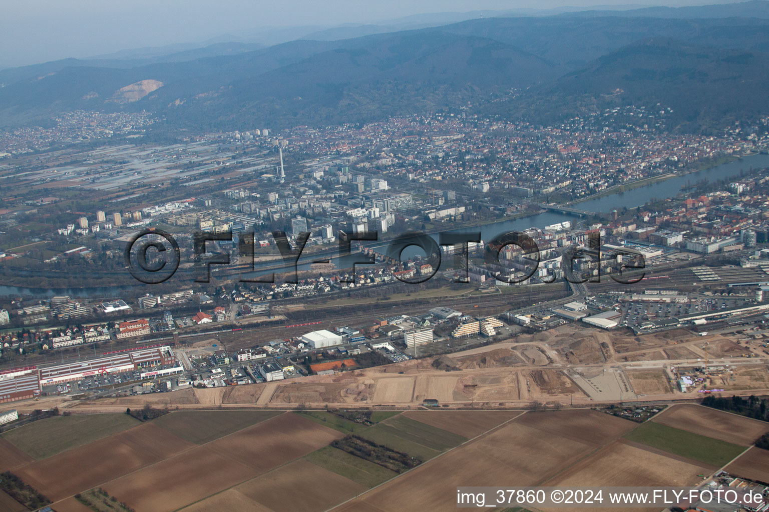 Neuenheimer Field in the district Ochsenkopf in Heidelberg in the state Baden-Wuerttemberg, Germany