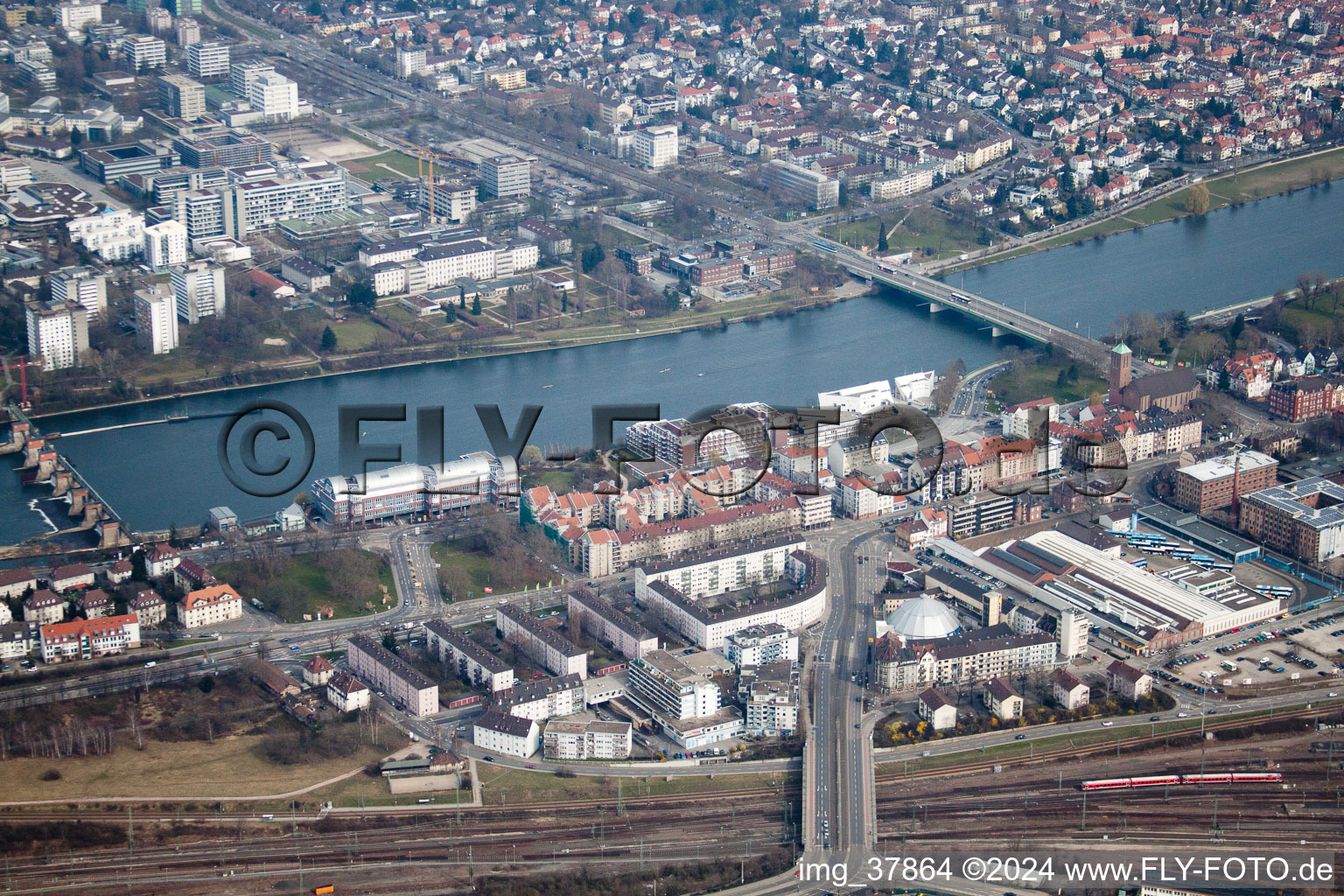 Vangerowstrasse in the district Bergheim in Heidelberg in the state Baden-Wuerttemberg, Germany