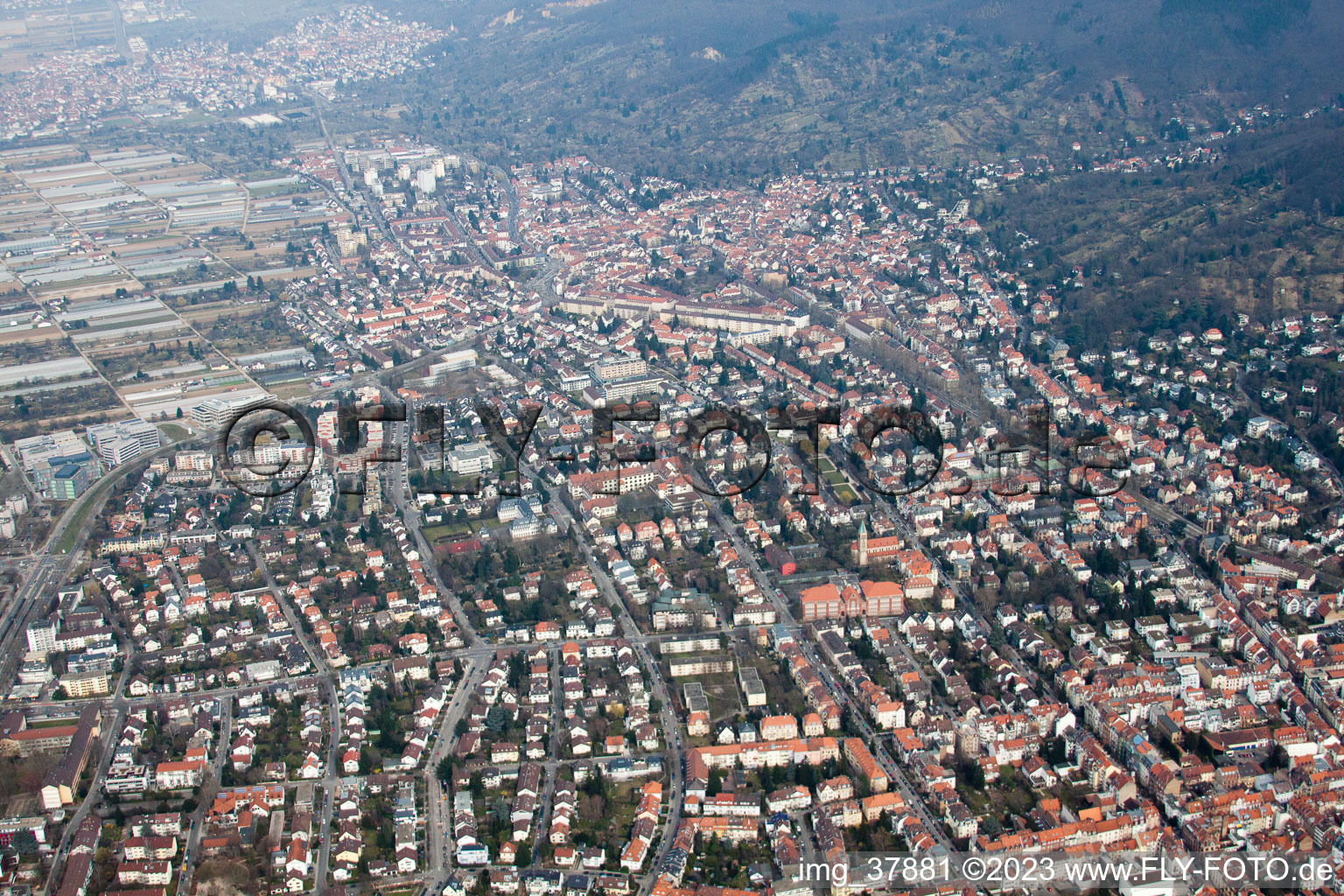 District Handschuhsheim in Heidelberg in the state Baden-Wuerttemberg, Germany