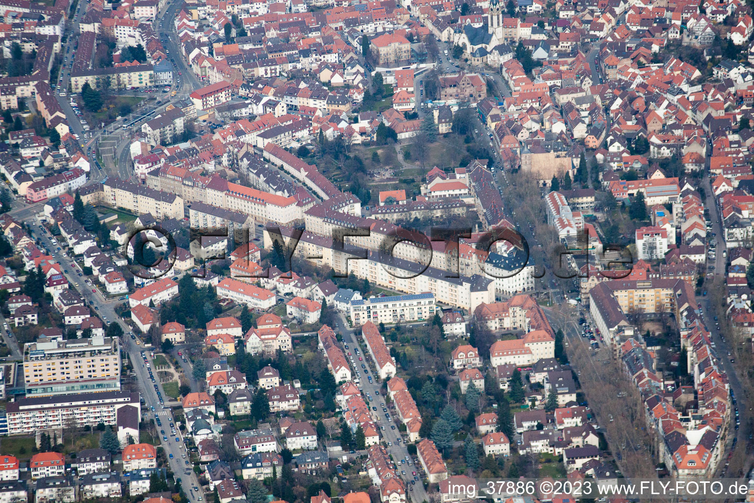 Rottmannstr in the district Handschuhsheim in Heidelberg in the state Baden-Wuerttemberg, Germany