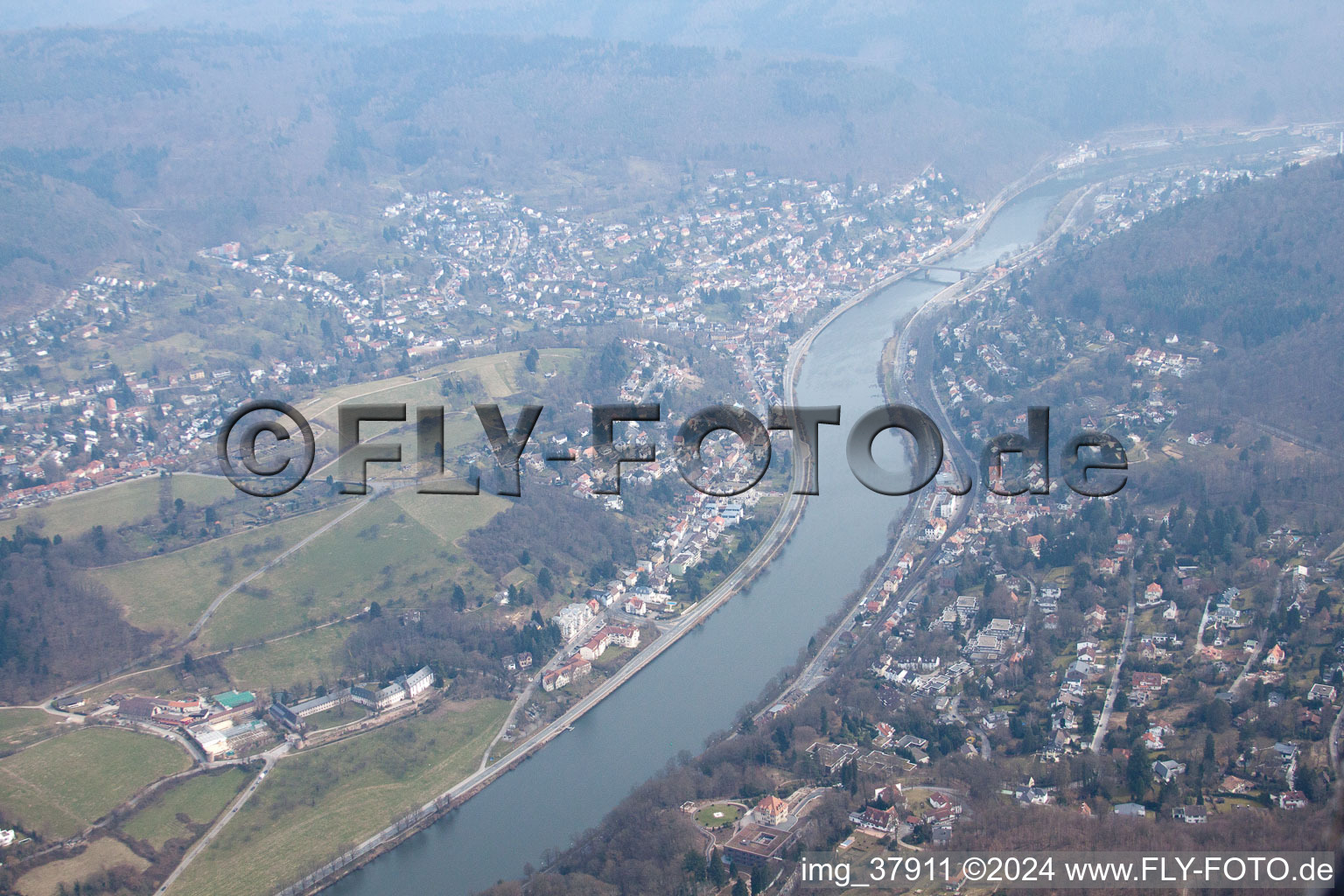 District Ziegelhausen in Heidelberg in the state Baden-Wuerttemberg, Germany