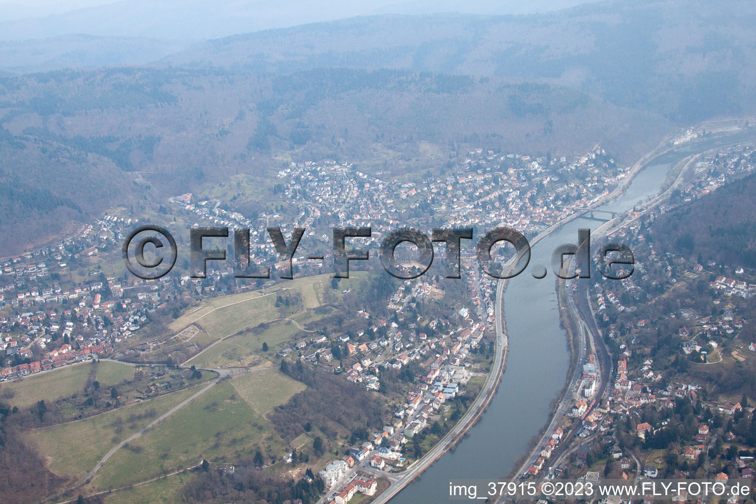 Aerial photograpy of District Schlierbach in Heidelberg in the state Baden-Wuerttemberg, Germany