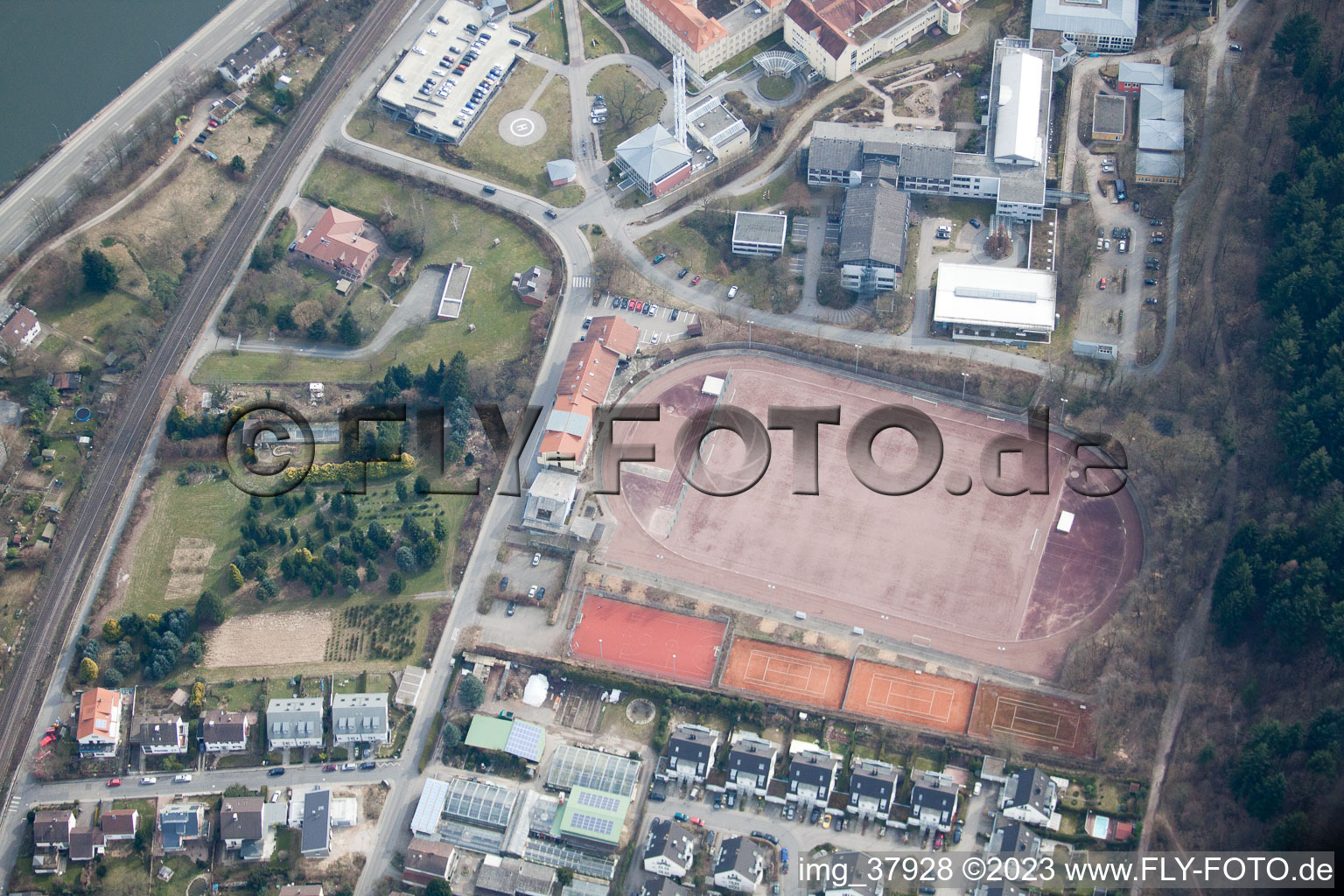 Sports facility in the district Schlierbach in Heidelberg in the state Baden-Wuerttemberg, Germany