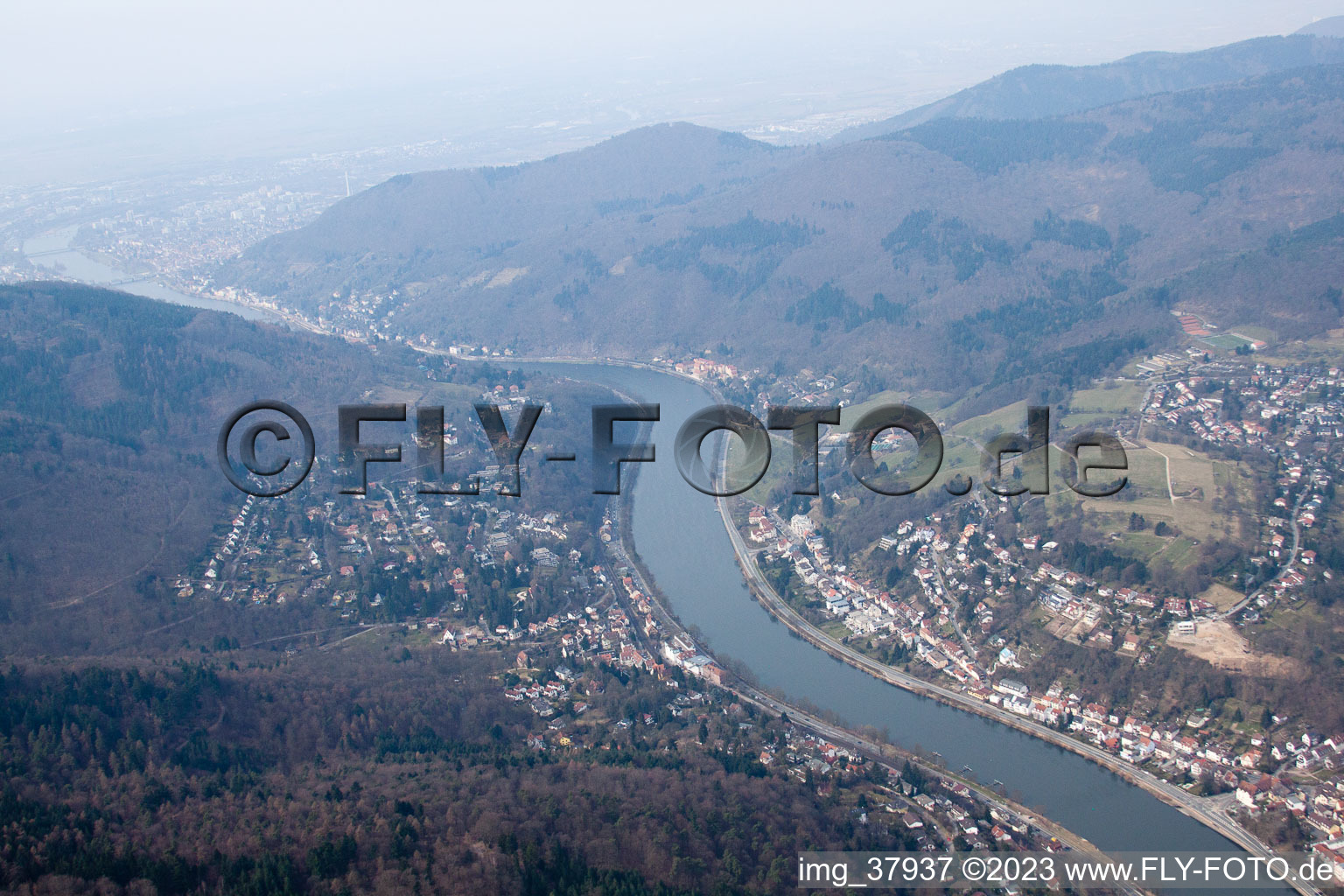 District Schlierbach in Heidelberg in the state Baden-Wuerttemberg, Germany out of the air