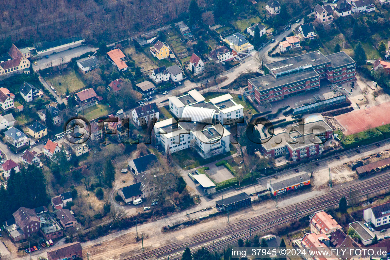 Neckargemünd in the state Baden-Wuerttemberg, Germany out of the air